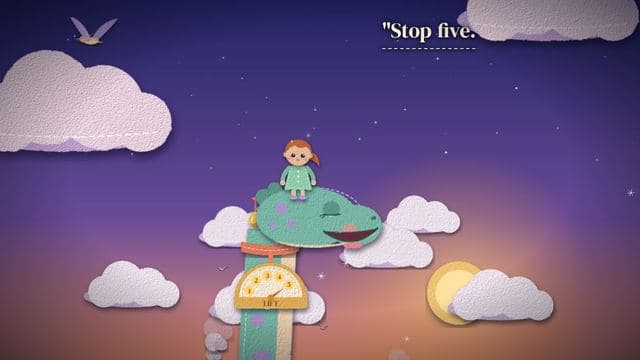 A child in the Dinosaurs world