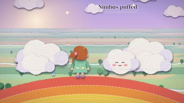 A child in the The sky world