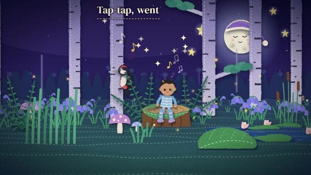 A child in the Woodland world