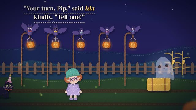 A moment from The Giggling Pumpkin Parade