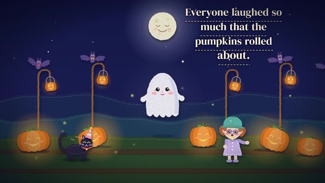 A moment from The Giggling Pumpkin Parade